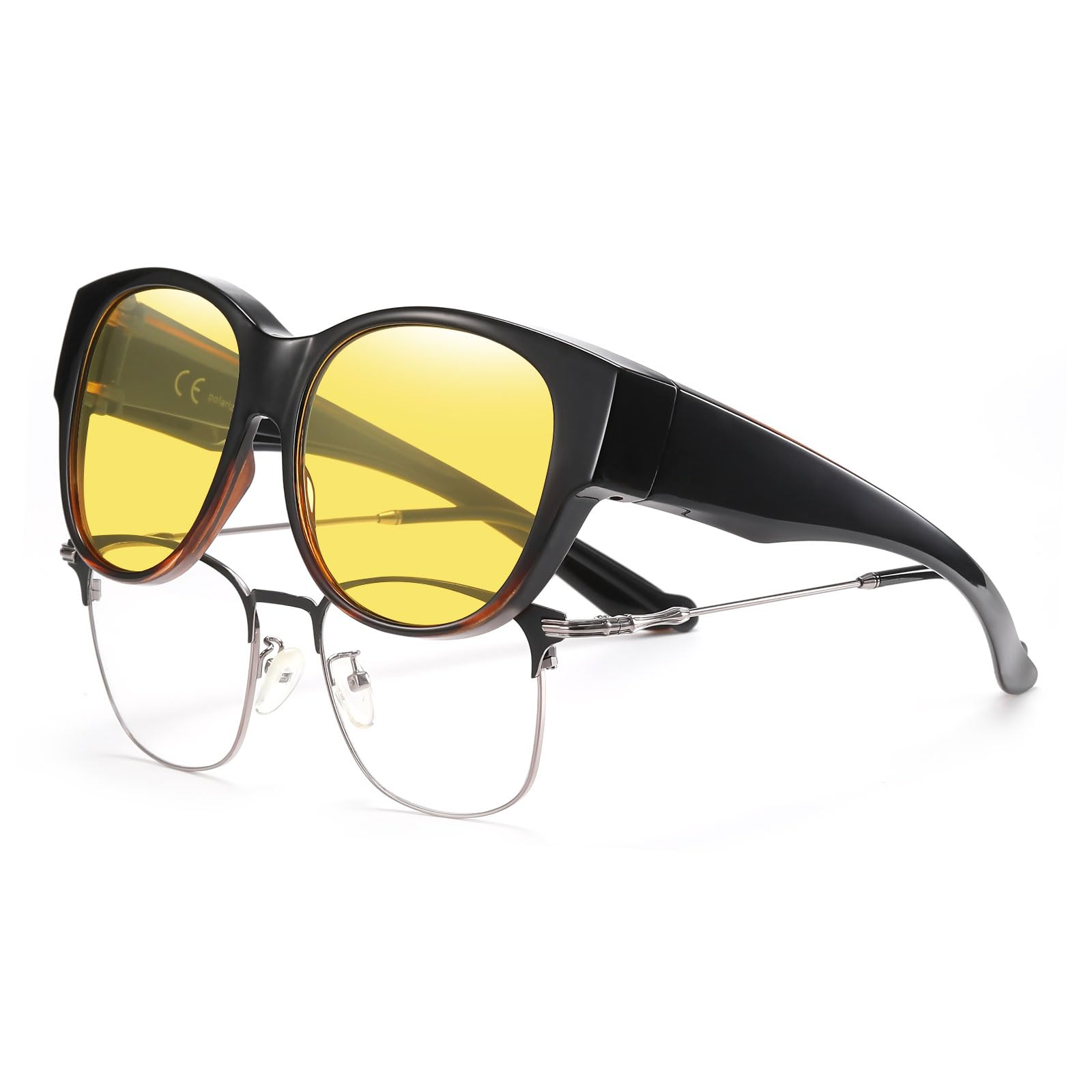 HAOLOTA Night Driving Glasses Over Glasses Women NV0179
