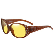 HAOLOTA Rhinestone Night Driving Glasses Women NV0008