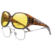 HAOLOTA Rhinestone Night Driving Over Glasses Women NV0108