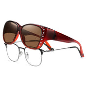 HAOLOTA Rhinestone Fit Over Sunglasses Women SG0107