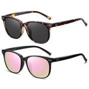 HAOLOTA 2pcs Classic Round Sunglasses Women SG8081-2P