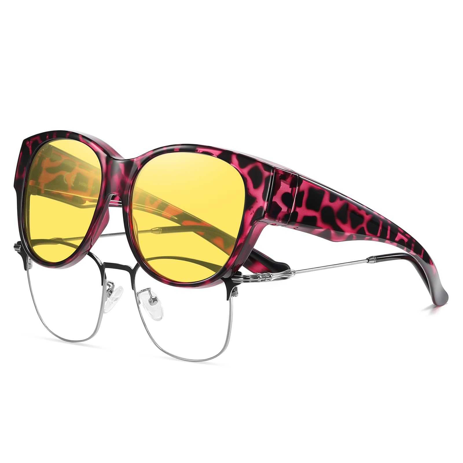 HAOLOTA Night Driving Glasses Over Glasses Women NV0179