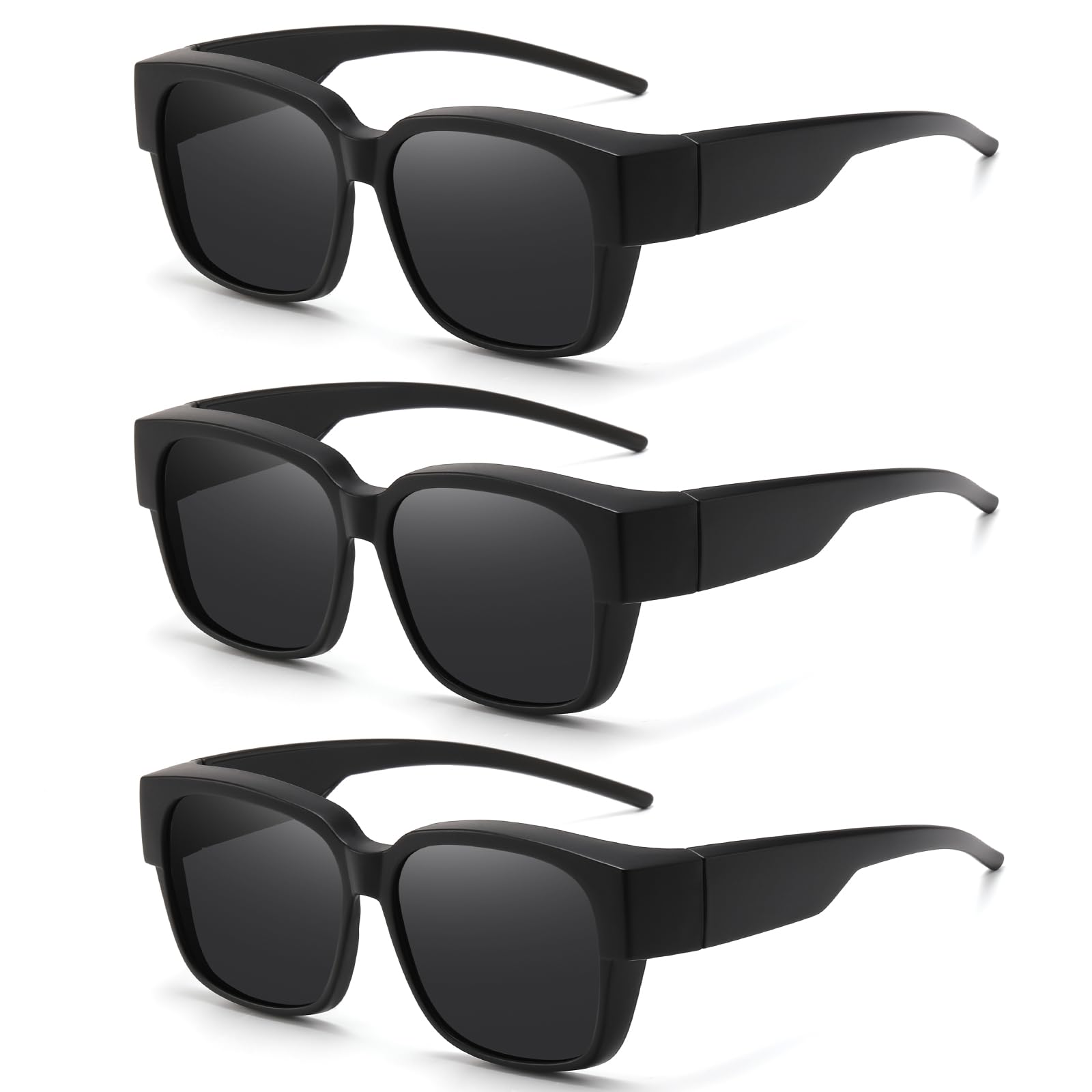 HAOLOTA 3pcs Polarized Over Sunglasses Men Women SG1824-3P