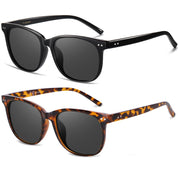 HAOLOTA 2pcs Classic Round Sunglasses Women SG8081-2P