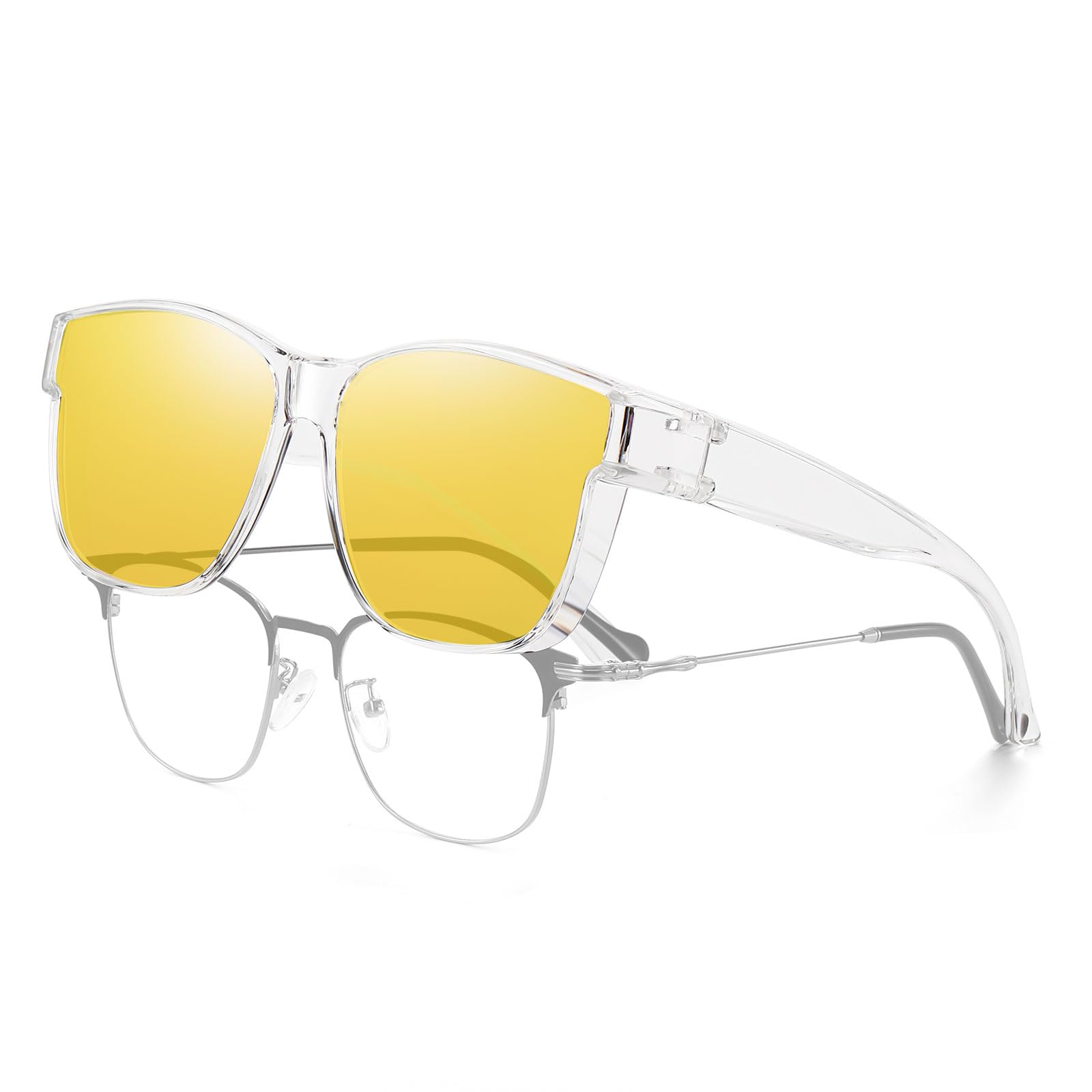 HAOLOTA Square Night Vision Driving Over Glasses NV0174L