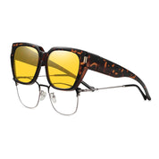 HAOLOTA Square Fit over Night Vision Driving Glasses NV0512
