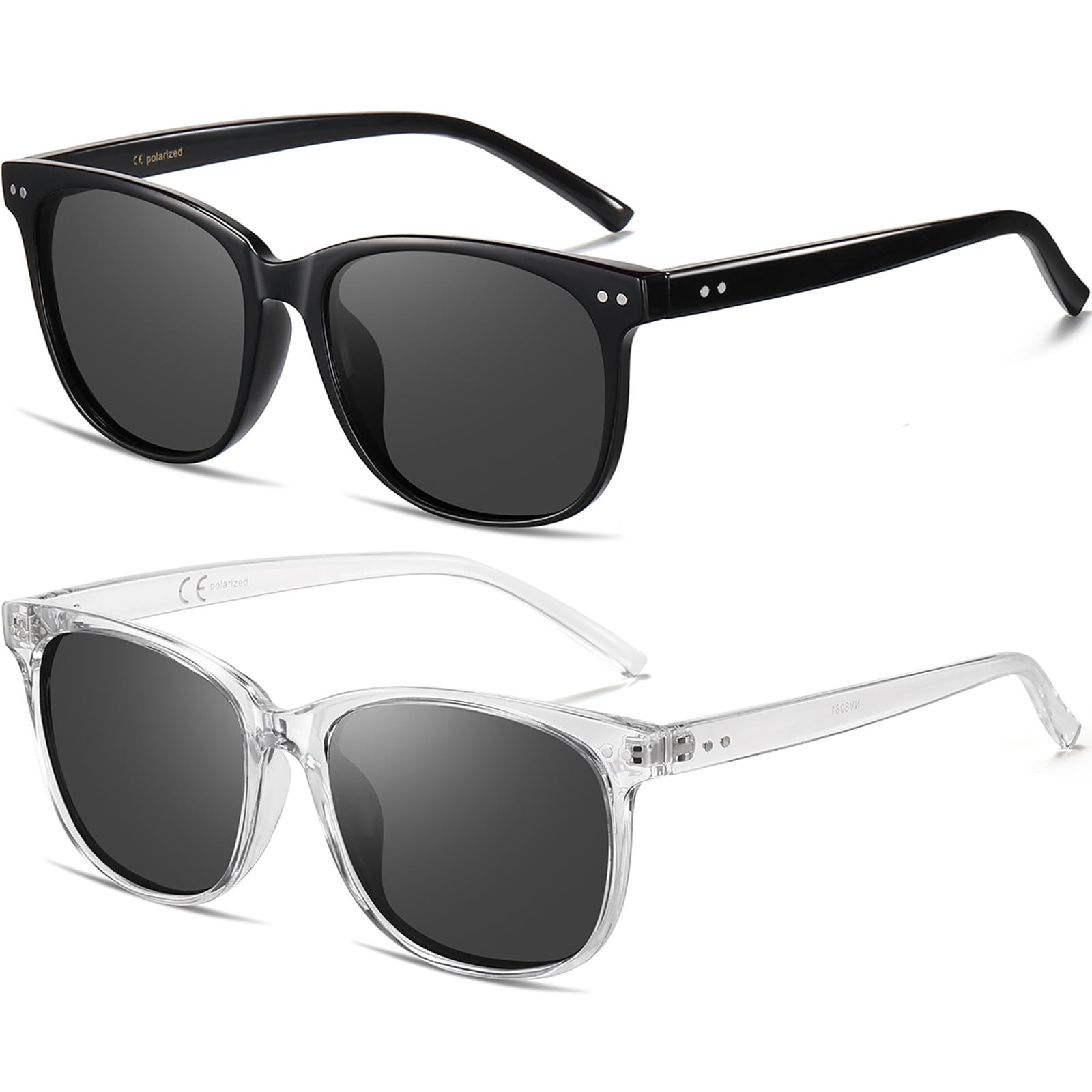 HAOLOTA 2pcs Classic Round Sunglasses Women SG8081-2P