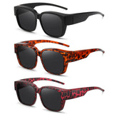 HAOLOTA 3pcs Polarized Over Sunglasses Men Women SG1824-3P