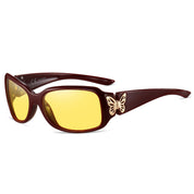HAOLOTA Butterfly Night Driving Glasses Women NV0012