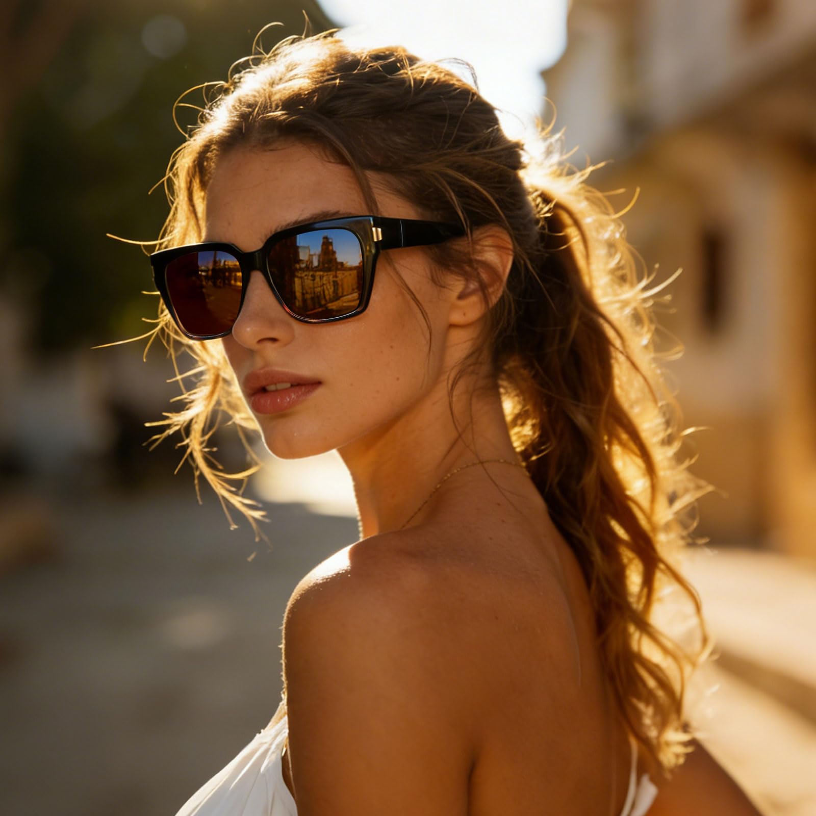 HAOLOTA Square Shapes Fit-Over Sunglasses SG0512