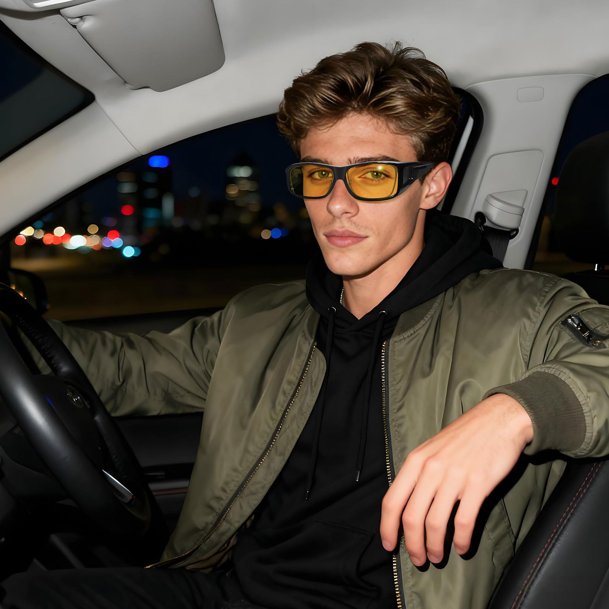 HAOLOTA Night Driving Over Glasses Men Women NV0154