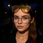 HAOLOTA Square Fit over Night Vision Driving Glasses NV0512