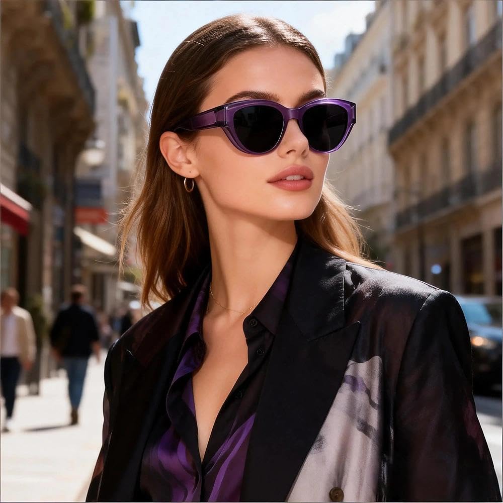 HAOLOTA Small Cat Eye Fit Over Sunglasses Women SG0171