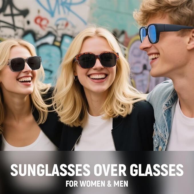 HAOLOTA 3pcs Polarized Over Sunglasses Men Women SG1824-3P