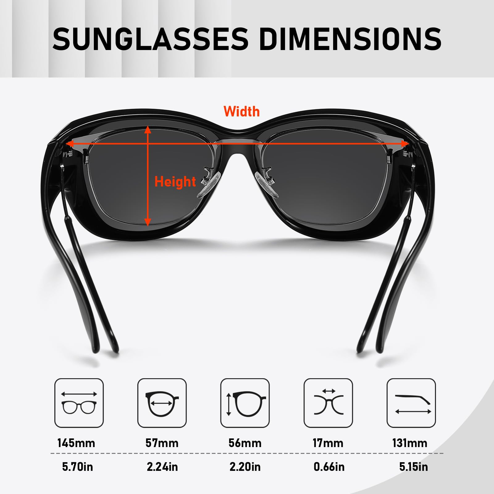 HAOLOTA Rhinestone Fit Over Sunglasses Women SG0107