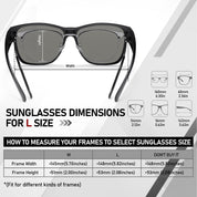 HAOLOTA Square Oversized Over Sunglasses Men SG0174L
