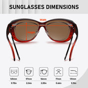 HAOLOTA Rhinestone Fit Over Sunglasses Women SG0107