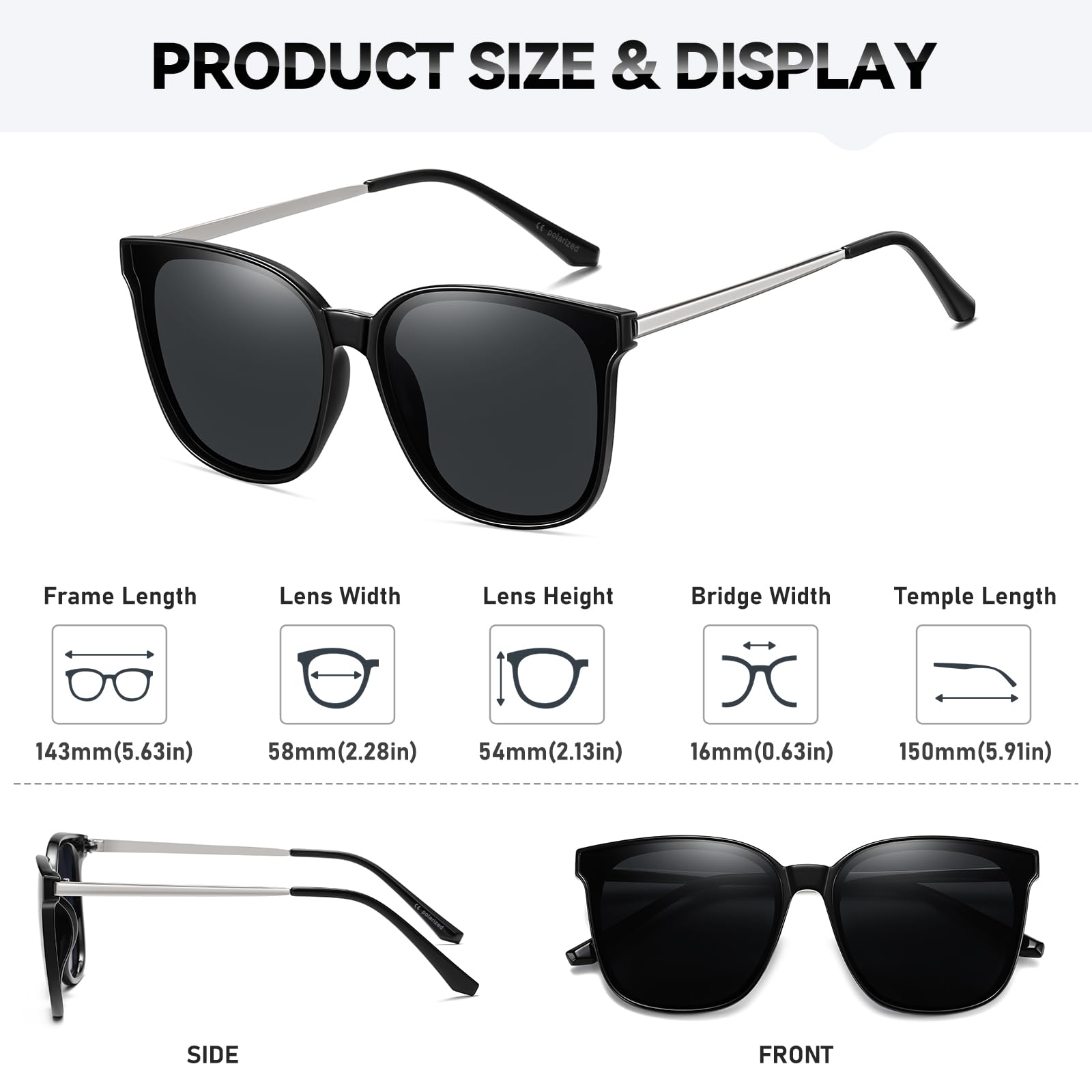 HAOLOTA Metal Frame Cat Eye Sunglasses Women SG1066