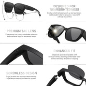 HAOLOTA 3pcs Polarized Over Sunglasses Men Women SG1824-3P