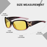HAOLOTA Butterfly Night Driving Glasses Women NV0012
