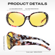 HAOLOTA Rhinestone Night Driving Glasses Women NV0008