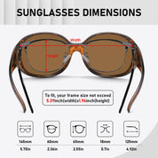 HAOLOTA Rhinestone Fit Over Sunglasses Women SG0108