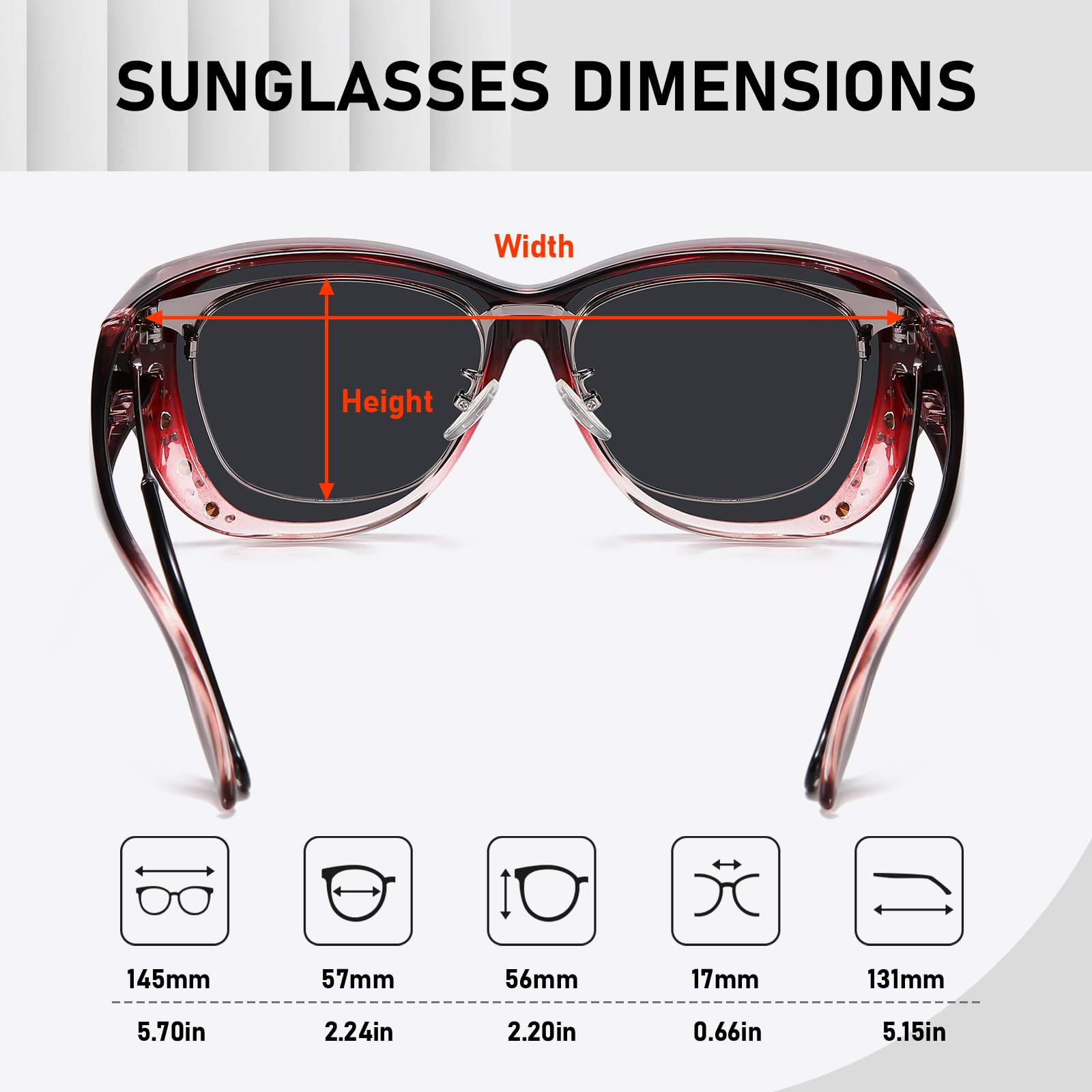 HAOLOTA Rhinestone Fit Over Sunglasses Women SG0107