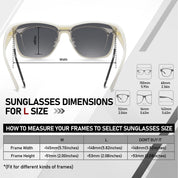 HAOLOTA Square Oversized Over Sunglasses Men SG0174L