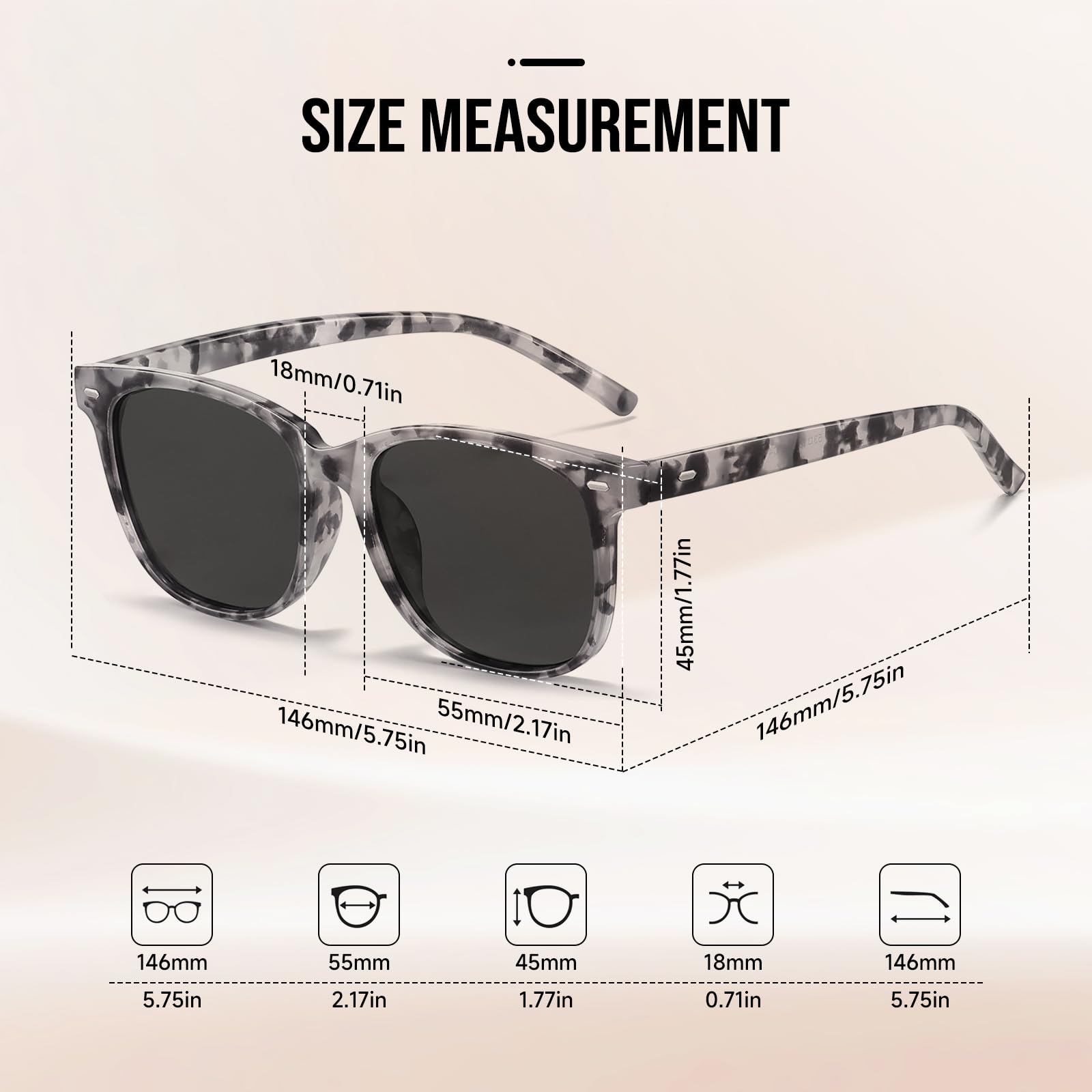 HAOLOTA 2pcs Classic Round Sunglasses Women SG1825-2P