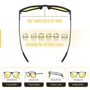 HAOLOTA Ultralight Carbon Fiber Night Glasses Men NV8001
