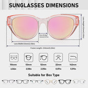HAOLOTA Small Cat Eye Fit Over Sunglasses Women SG0171