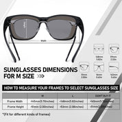 HAOLOTA Square Shades Fit-Over Sunglasses Men SG0174M
