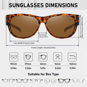 HAOLOTA Cat Eye Sunglasses Over Glasses Women SG0173