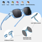 HAOLOTA Small Sunglasses Over Glasses Women SG0513