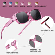 HAOLOTA Small Sunglasses Over Glasses Women SG0513