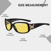 HAOLOTA Butterfly Night Driving Glasses Women NV0012