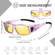 HAOLOTA Night Driving Over Glasses Men Women NV0311