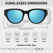 HAOLOTA Small Cat Eye Fit Over Sunglasses Women SG0171