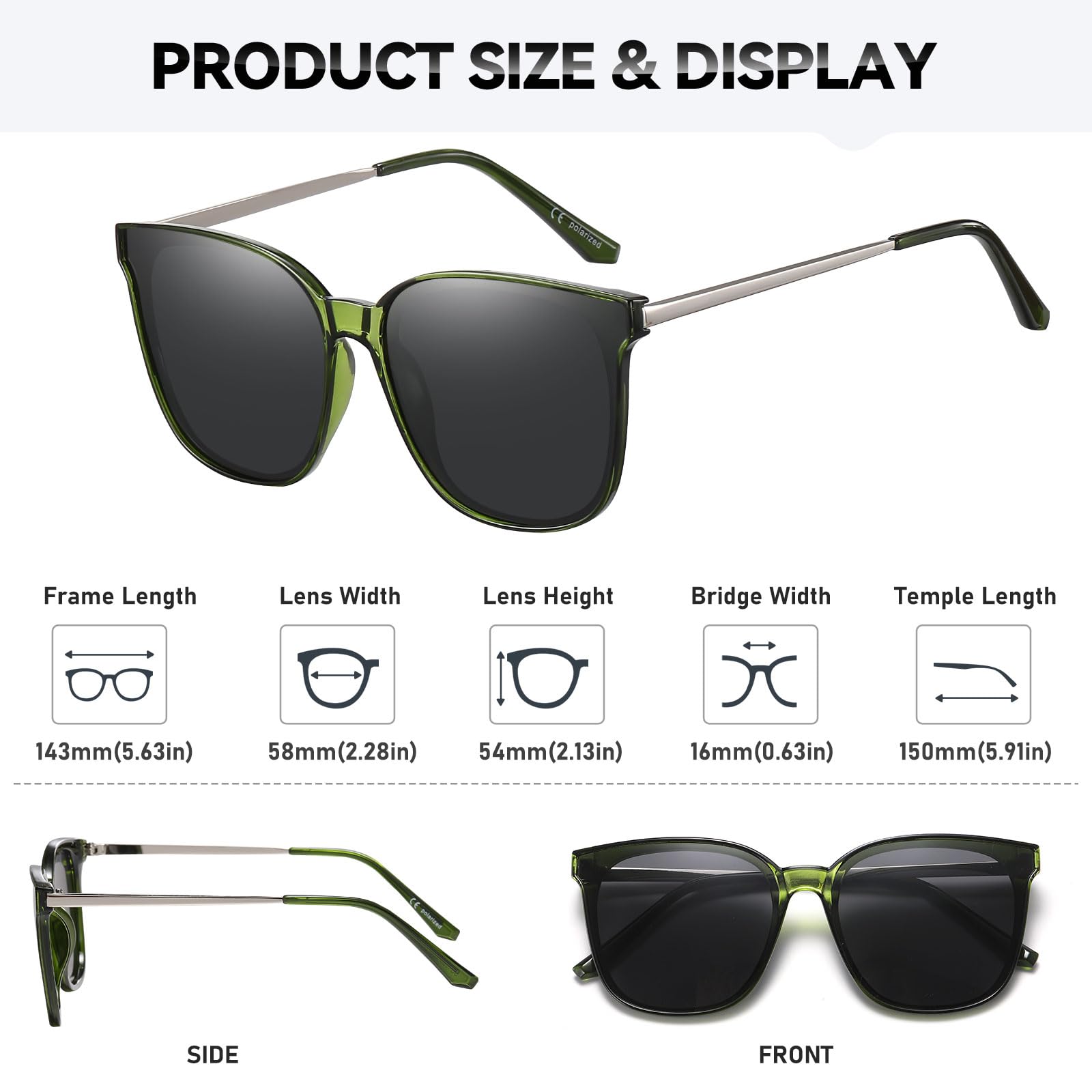 HAOLOTA Metal Frame Cat Eye Sunglasses Women SG1066