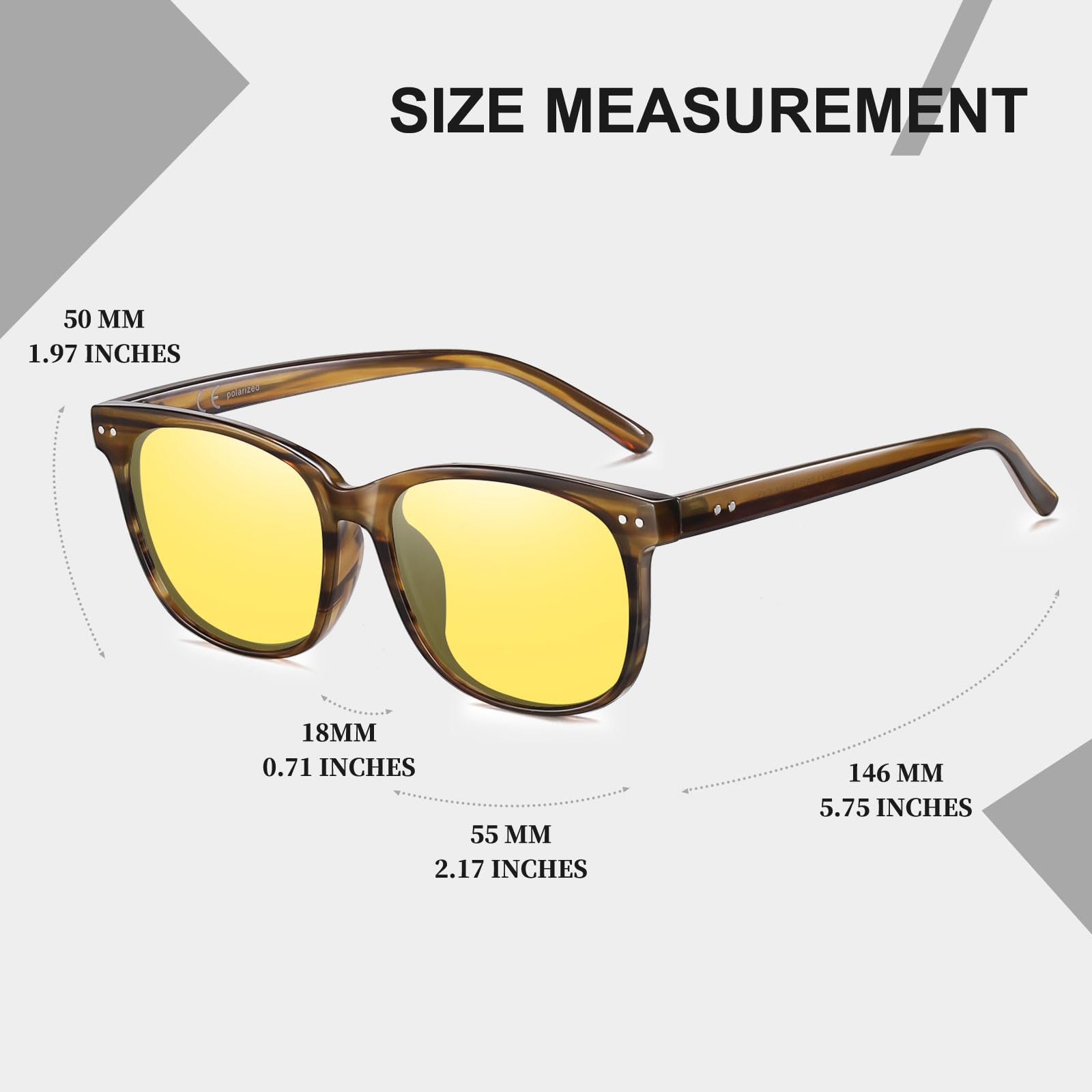 HAOLOTA Anti Glare Night Driving Glasses Women NV8081