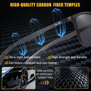 HAOLOTA Ultralight Carbon Fiber Sunglasses Men SG8001