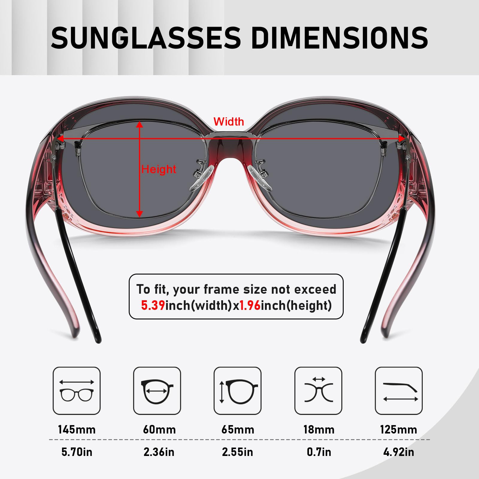 HAOLOTA Rhinestone Fit Over Sunglasses Women SG0108