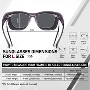 HAOLOTA Square Oversized Over Sunglasses Men SG0174L