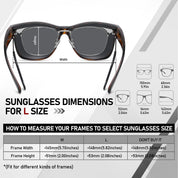 HAOLOTA Square Oversized Over Sunglasses Men SG0174L