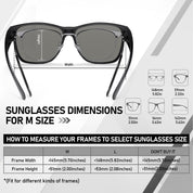 HAOLOTA Square Shades Fit-Over Sunglasses Men SG0174M