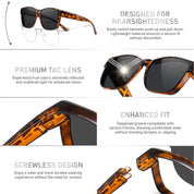HAOLOTA Square Shades Fit-Over Sunglasses Men SG0174M