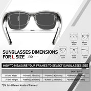 HAOLOTA Square Oversized Over Sunglasses Men SG0174L