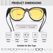 HAOLOTA Cat Eye Night Driving Over Glasses Women NV0189