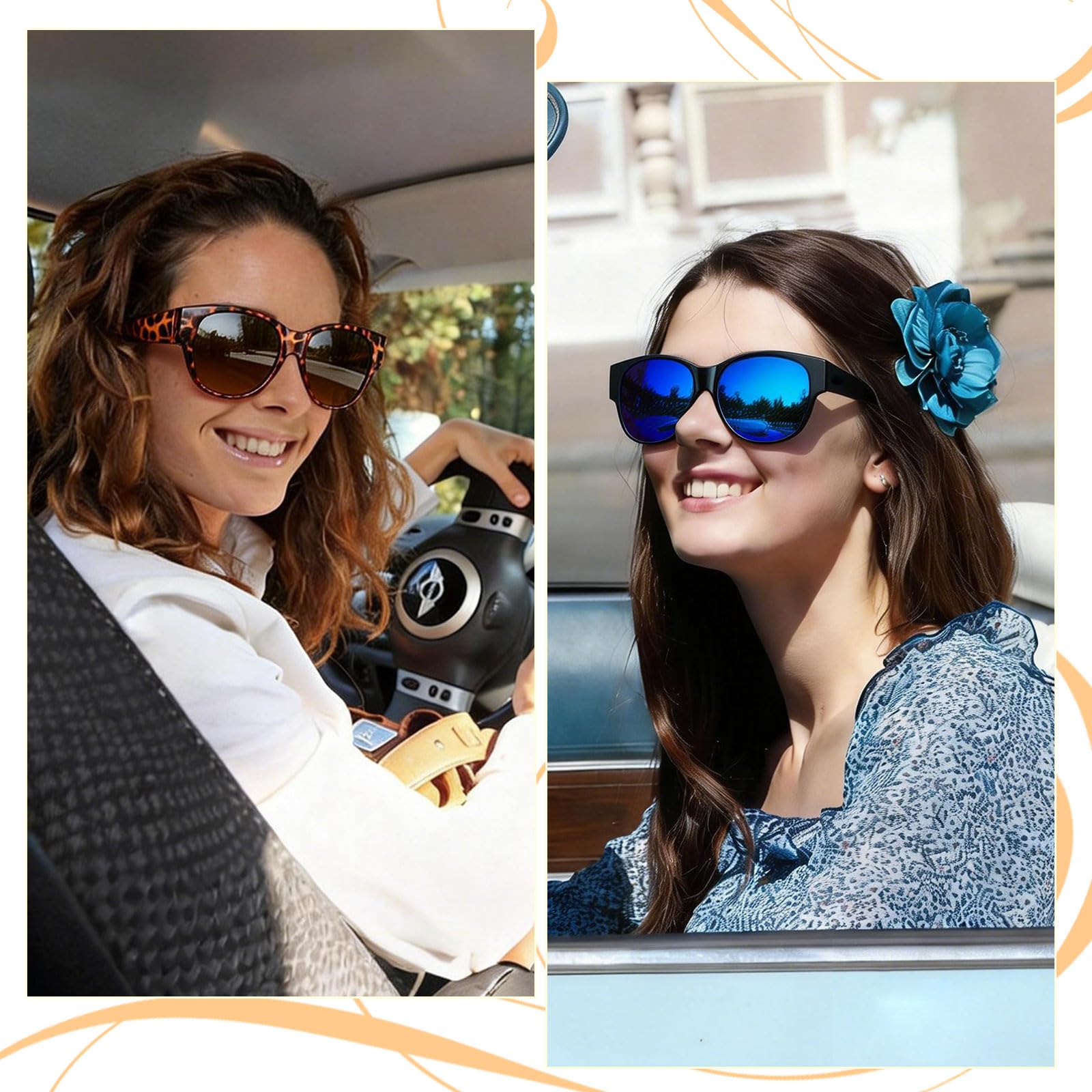 HAOLOTA Cat Eye Sunglasses Over Glasses SG0179