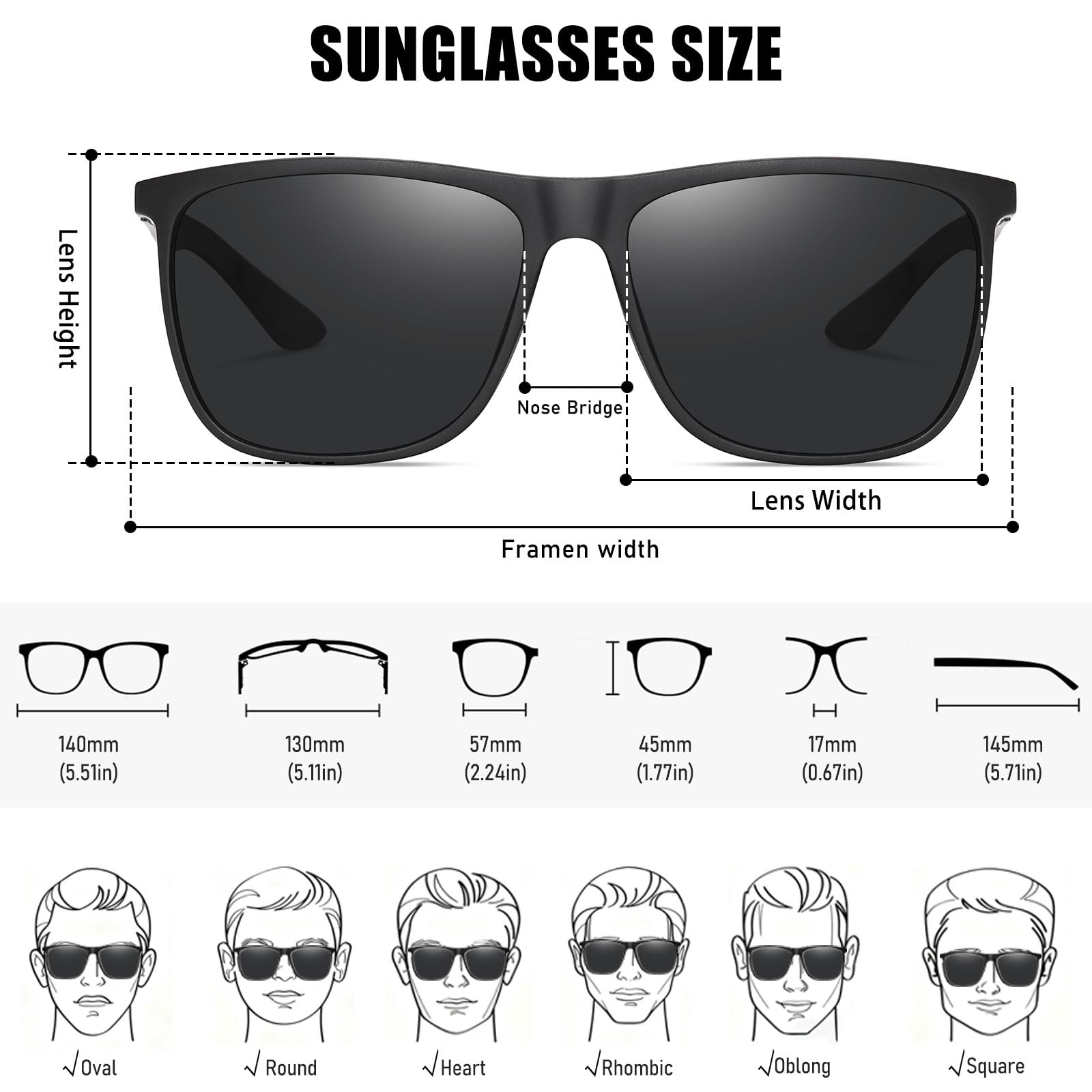 HAOLOTA Ultralight Carbon Fiber Sunglasses Men SG8001